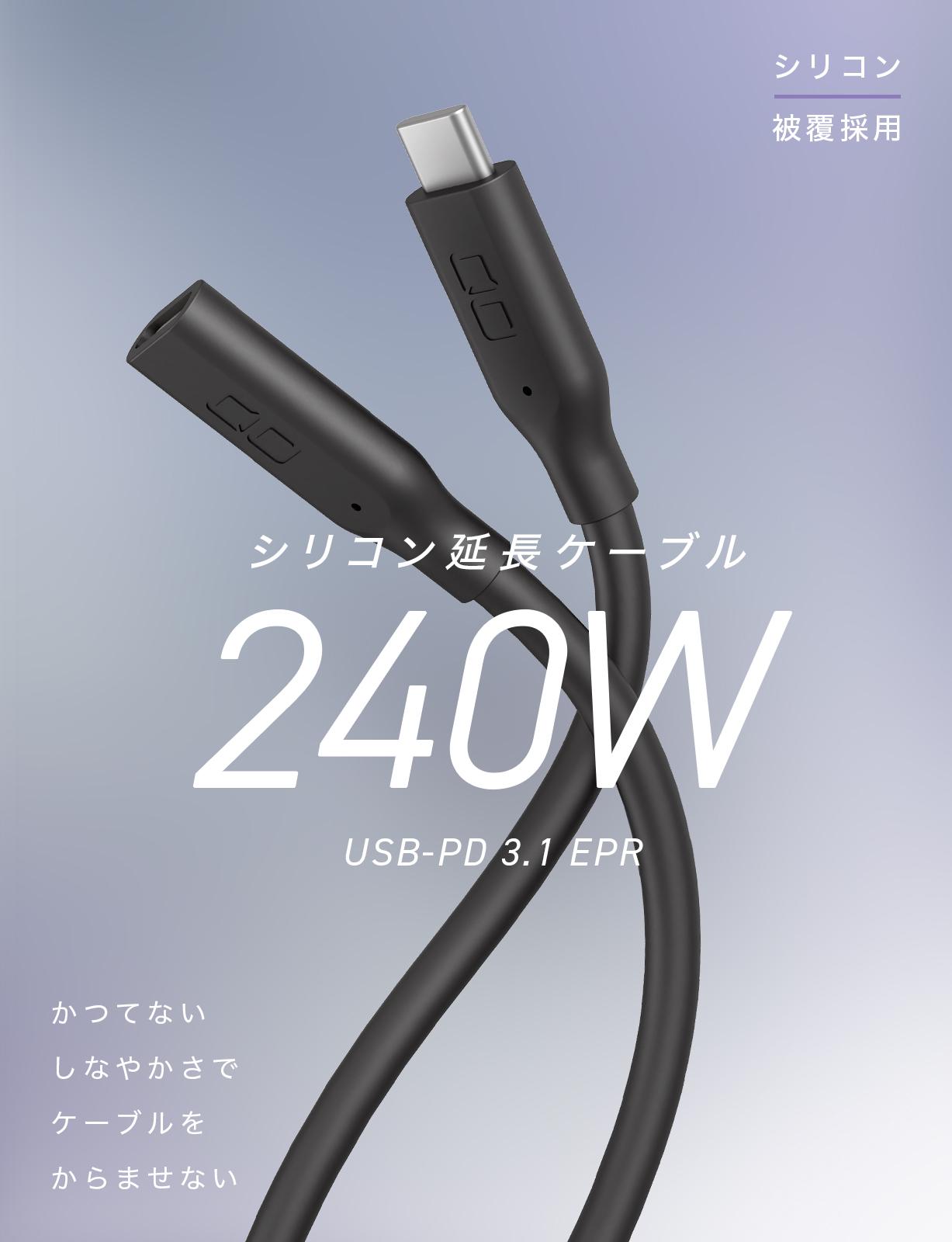 CIO 延長 240W CtoC 0.5m