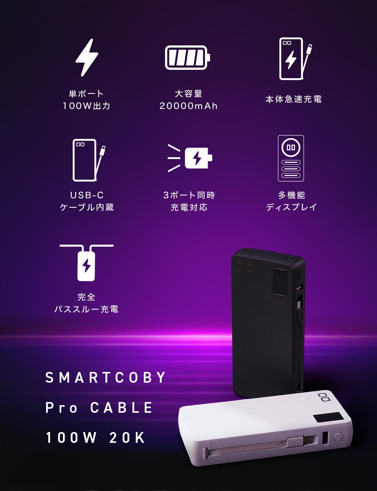 CIO SMARTCOBY Pro CABLE 100W 20K